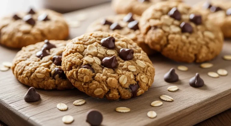 Sélection de biscuits sans sucre faits maison, incluant des biscuits à l'avoine et au chocolat, illustrant des recettes saines et gourmandes.