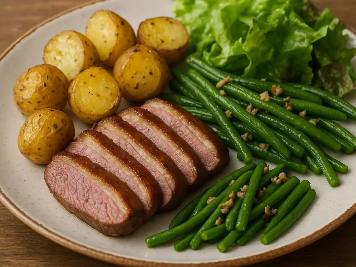 Magrets de canard poêlés et pommes de terre sarladaises