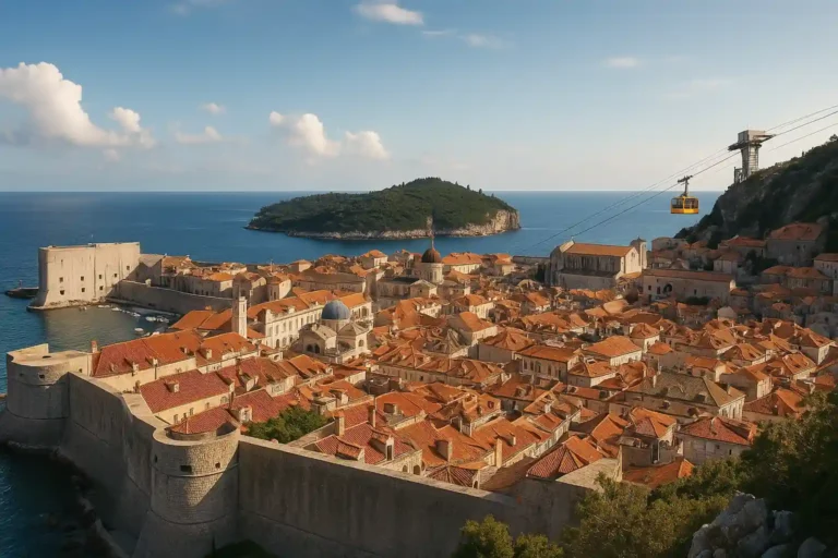 Que faire à Dubrovnik : remparts, Lokrum, vues & bons plans 5 Dubrovnik 2025 : vieille ville fortifiée, toits en tuiles rouges, téléphérique du mont Srđ et île de Lokrum