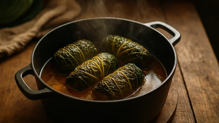 Choux farci : la véritable recette de grand-mère 10 Chou farci traditionnel en cocotte, ballotins mijotés