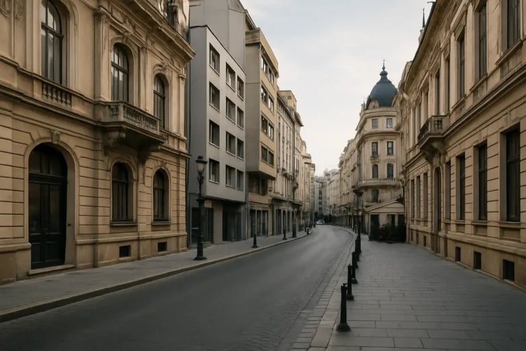 Bucarest : que voir et faire dans la capitale roumaine 7 Rue de Bucarest avec façades historiques et ambiance urbaine