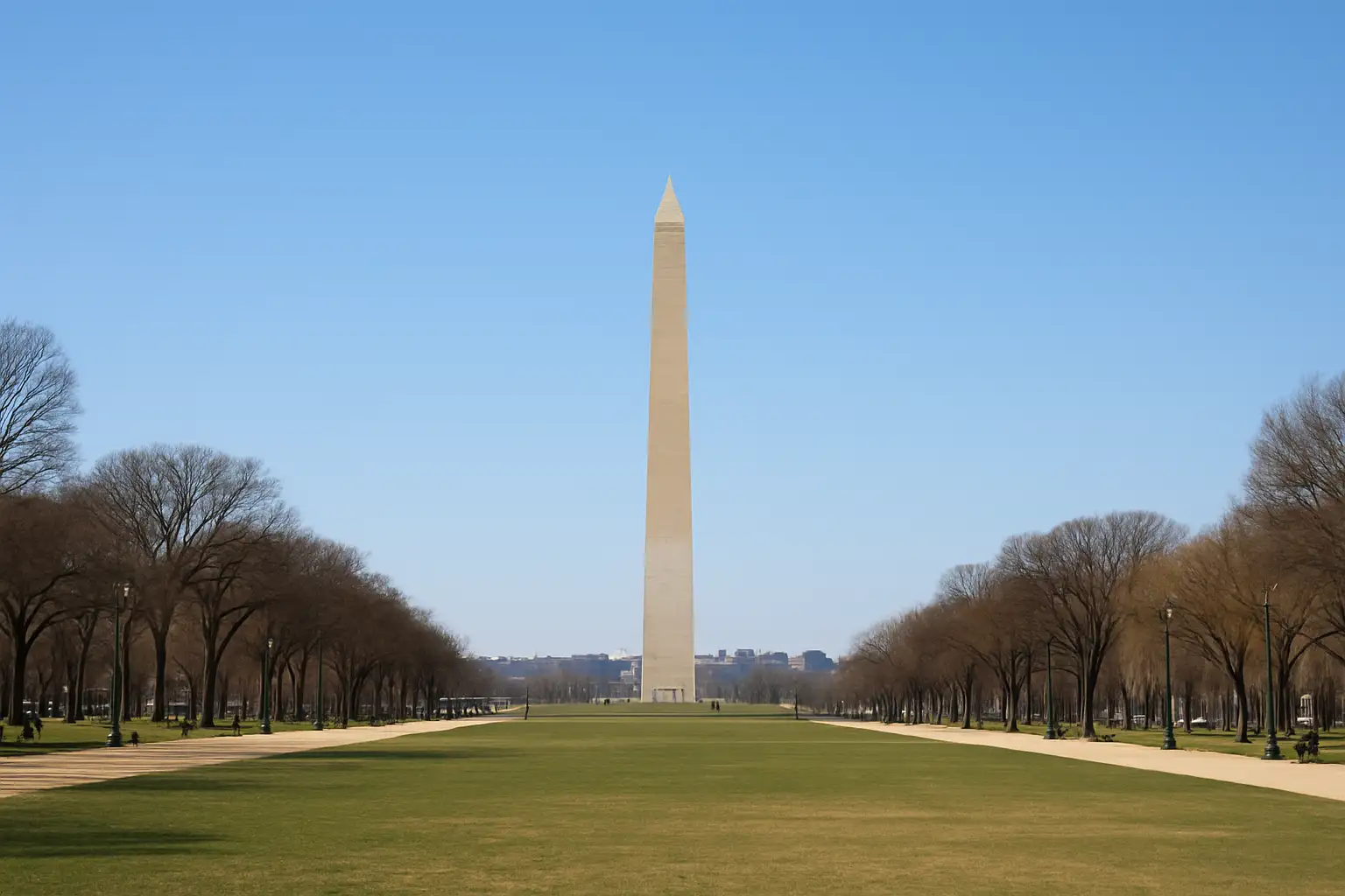 Washington DC : que voir et que faire pour un premier voyage 1 Vue du National Mall à Washington DC avec le Washington Monument