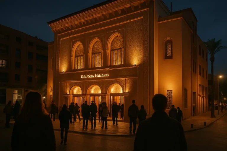 Marrakech du Rire 2025 : programme, lieux et conseils pour profiter du festival 7 Salle de spectacle à Marrakech en soirée pour le festival Marrakech du Rire 2025