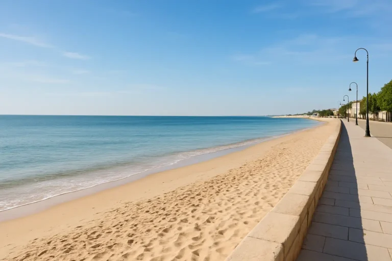 Les plus belles plages de La Rochelle à découvrir 8 Plage de La Rochelle en bord d’océan avec sable et promenade littorale