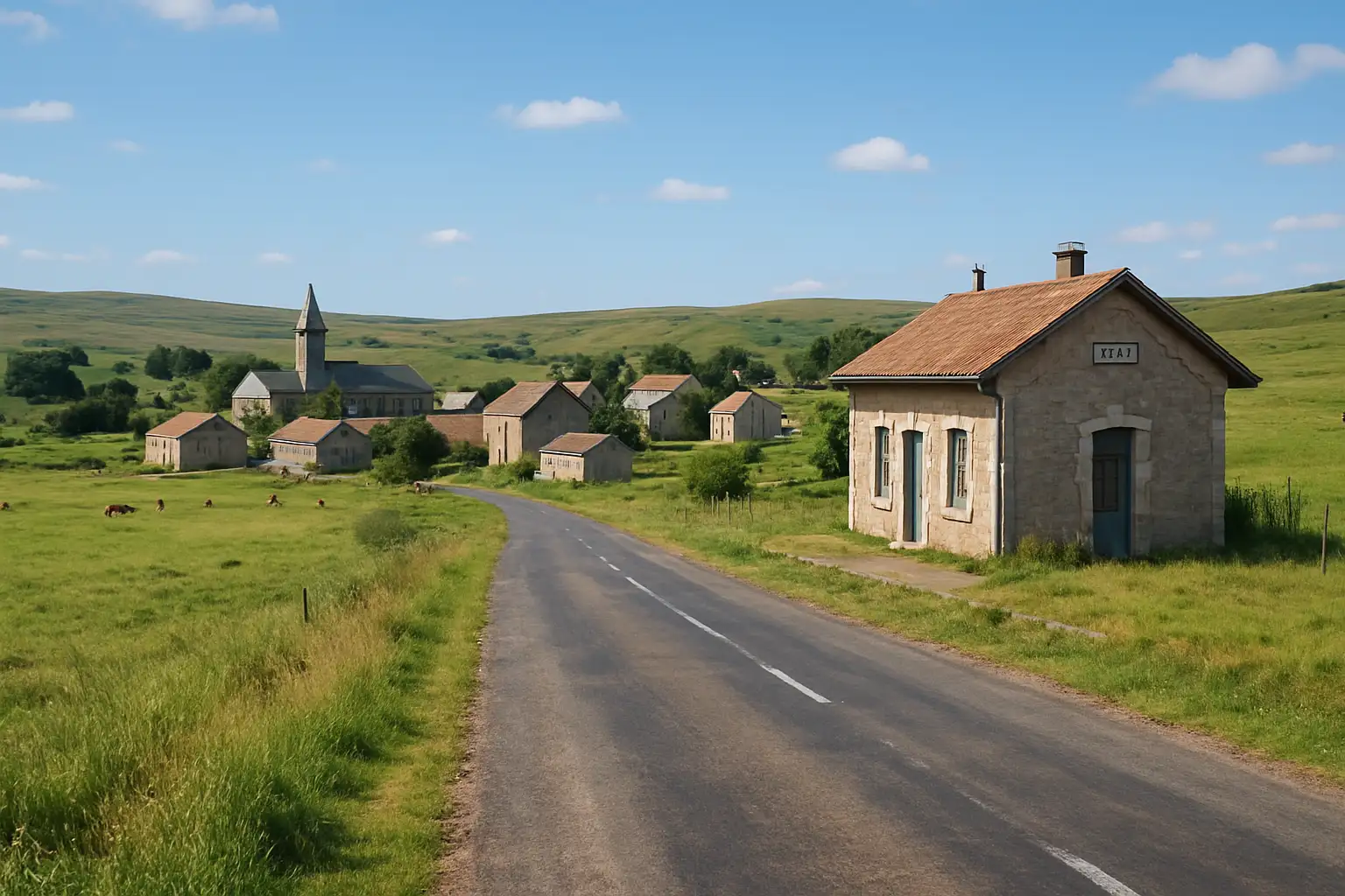 Aumont-Aubrac : guide pratique pour visiter cette étape de Lozère 1 Village d’Aumont-Aubrac sur le plateau de l’Aubrac, avec ambiance de halte de randonnée