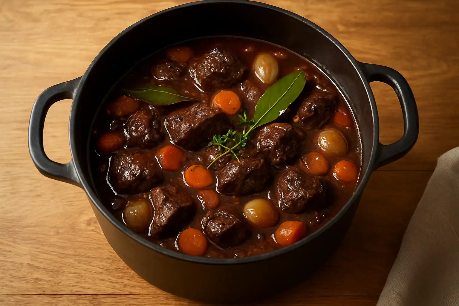 Recette sanglier : civet mijoté, marinade et conseils pour le réussir 1 Civet de sanglier mijoté au vin rouge avec légumes et herbes