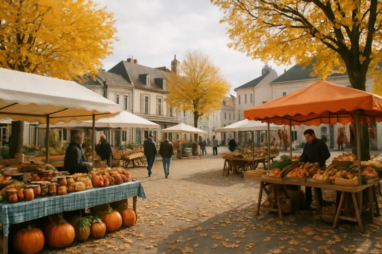 Foire locale de la Sainte Catherine 2024 dans un centre-ville français